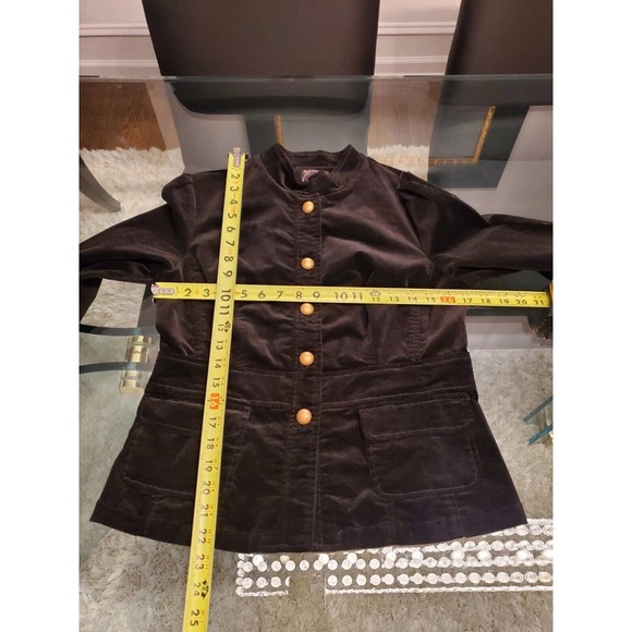 My Michelle Women's Black Cotton Long Sleeve Buttons Front Casual Jacket Size L - Picture 4 of 14